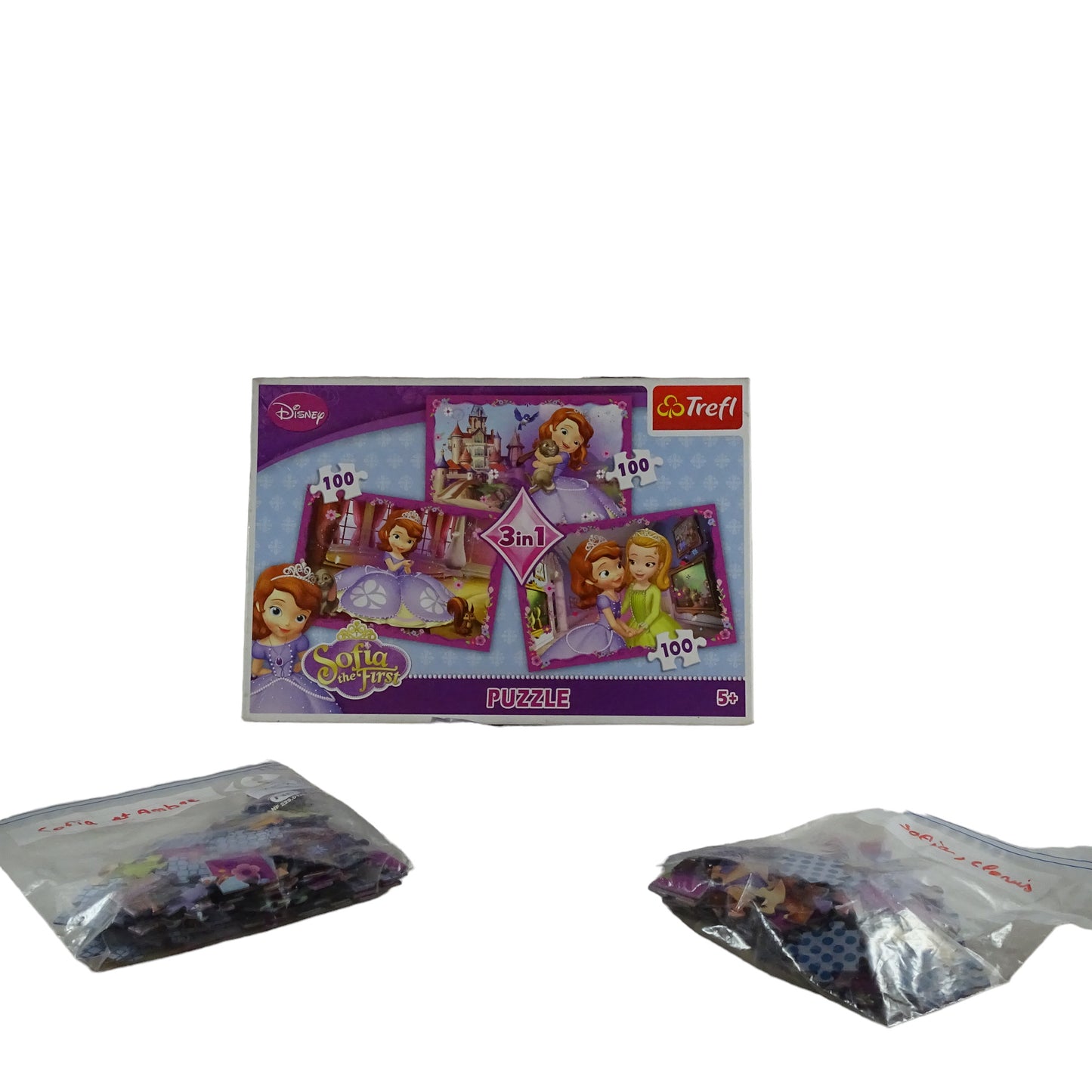 3 Puzzle de 100 pcs Sofia the First. d'occasion DISNEY  - Dès 5 ans | Lutin Vert