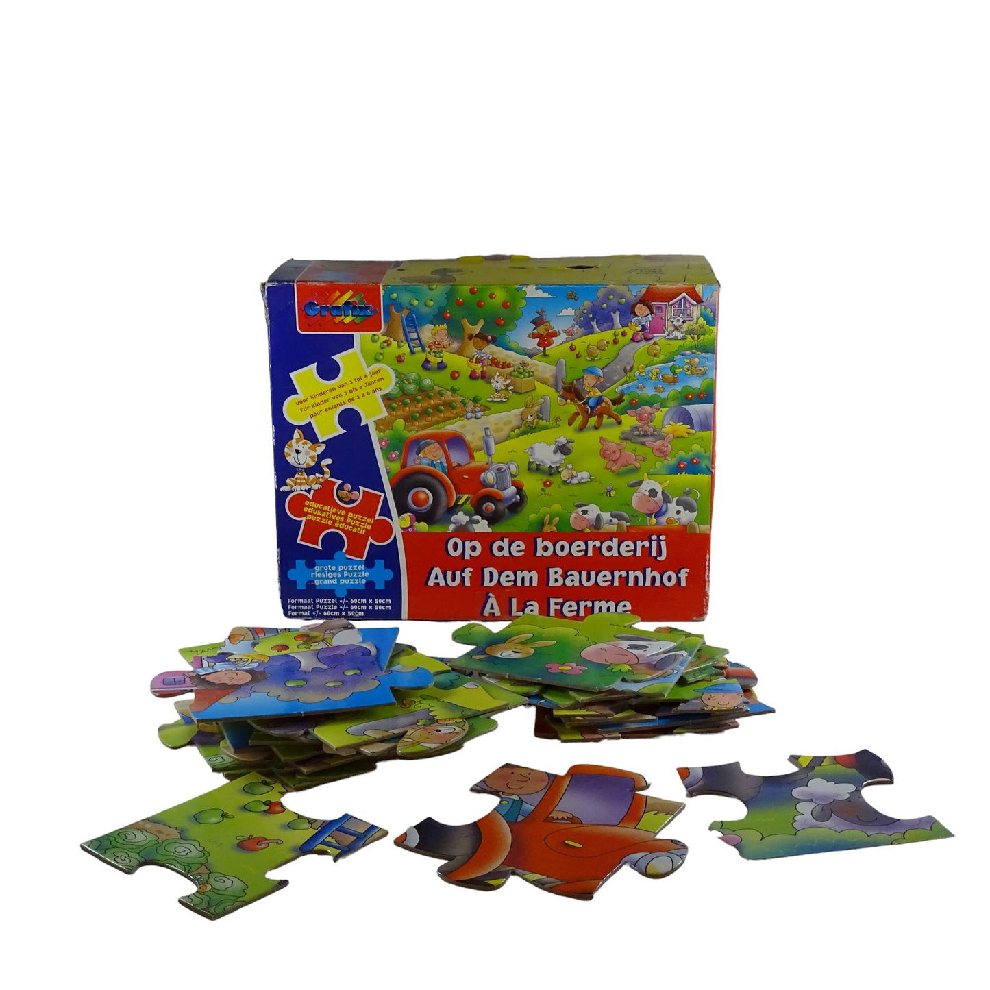 Puzzle A la ferme 30 pièces  d'occasion GRAFIX - Dès 3 ans | Lutin Vert