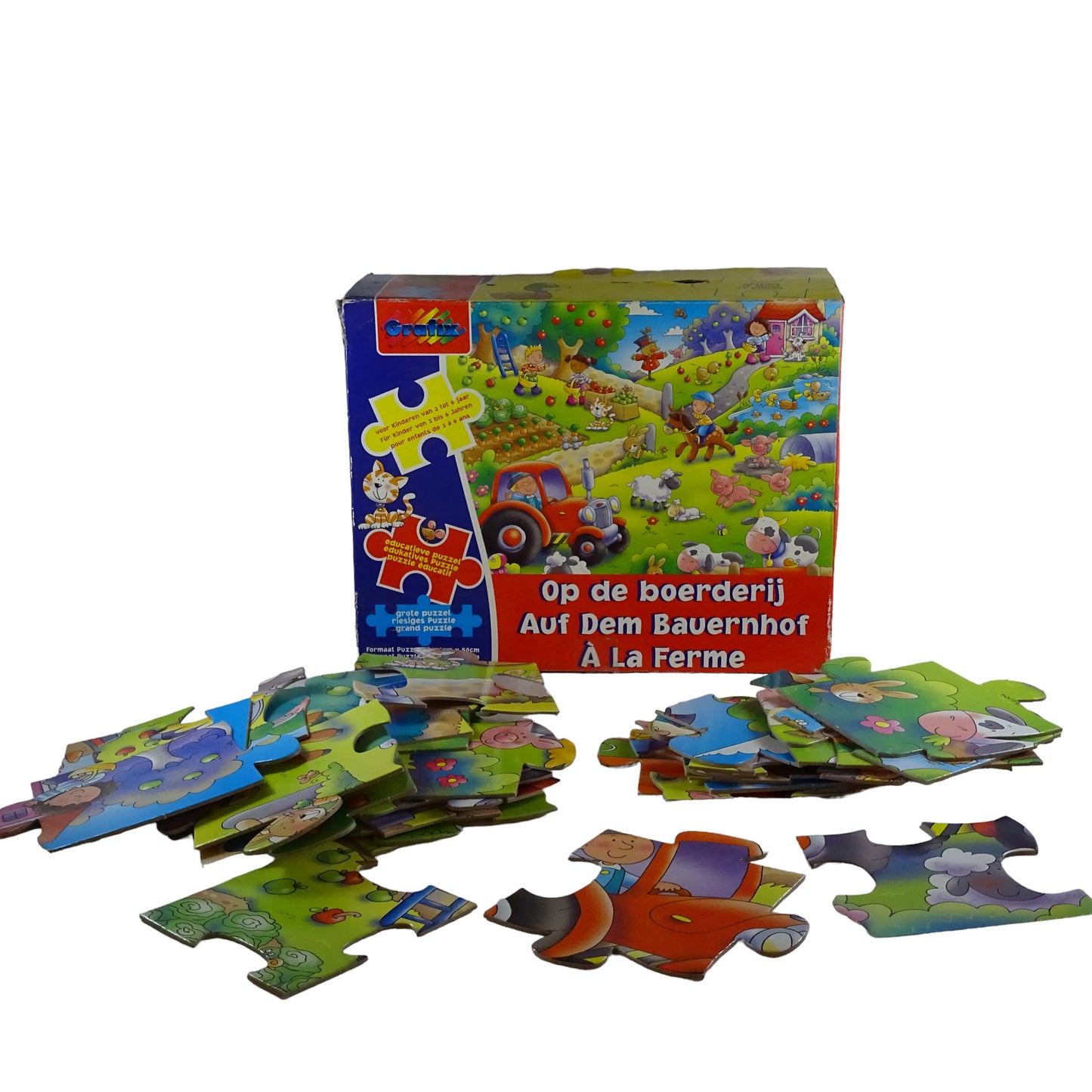 Puzzle A la ferme 30 pièces  d'occasion GRAFIX - Dès 3 ans | Lutin Vert