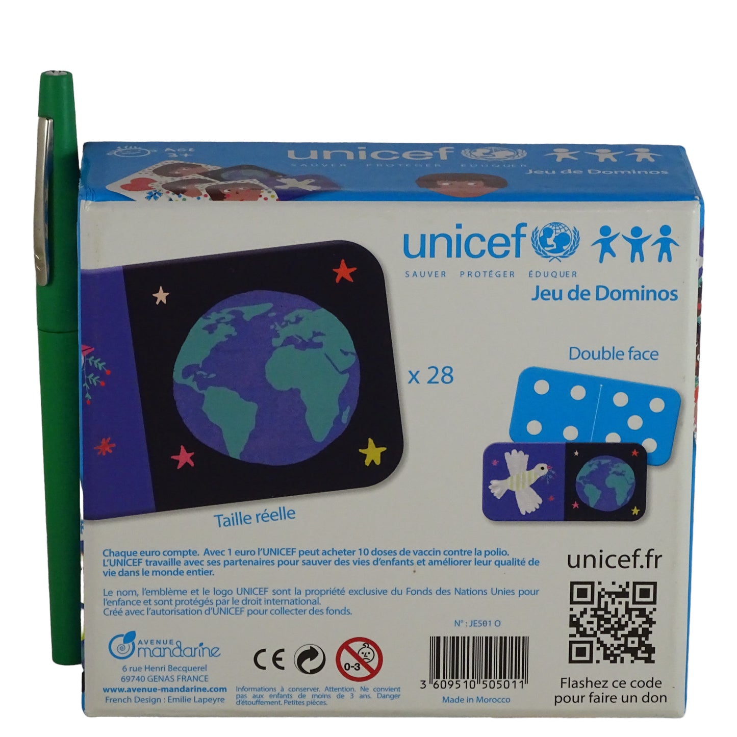 Jeu de dominos unicef d'occasion  - Dès 3 ans | Lutin Vert