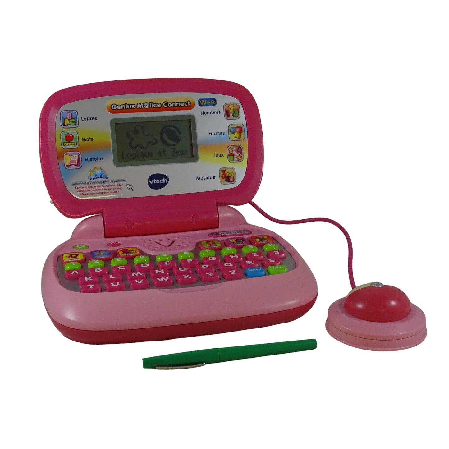 Ordinateur éducatif rose d'occasion VTECH - Dès 6 ans | Lutin Vert