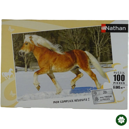 Puzzle Trot dans la neige d'occasion NATHAN - Dès 6 ans | Lutin Vert Ref 6368