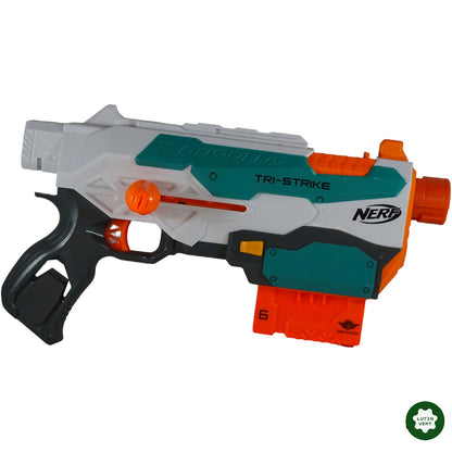 Pistolet Modulus Tri-Strike d'occasion NERF - Dès 5 ans | Lutin Vert Ref 6498