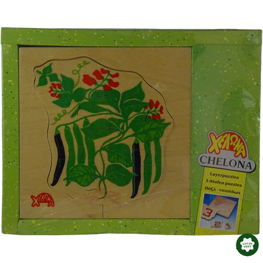 3 Puzzles en bois Chelona d'occasion  - Dès 3 ans | Lutin Vert Ref 6660