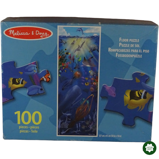 Puzzle de sol 100pcs Sous la mer d'occasion MELISSA & DOUG - Dès 7 ans | Ref 6868