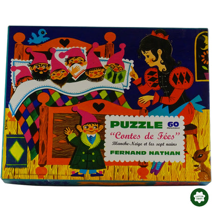 Puzzle Conte de Fées Blanche-Neige et les sept nains. d'occasion Fernand Nathan - Dès 7 ans | Ref 7789