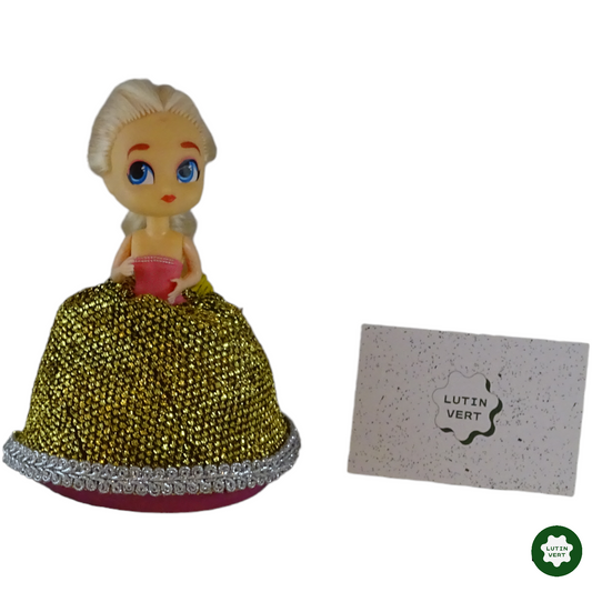 Poupée robe or et argent d'occasion HASCHEL TOYS - Dès 6 ans | Lutin Vert