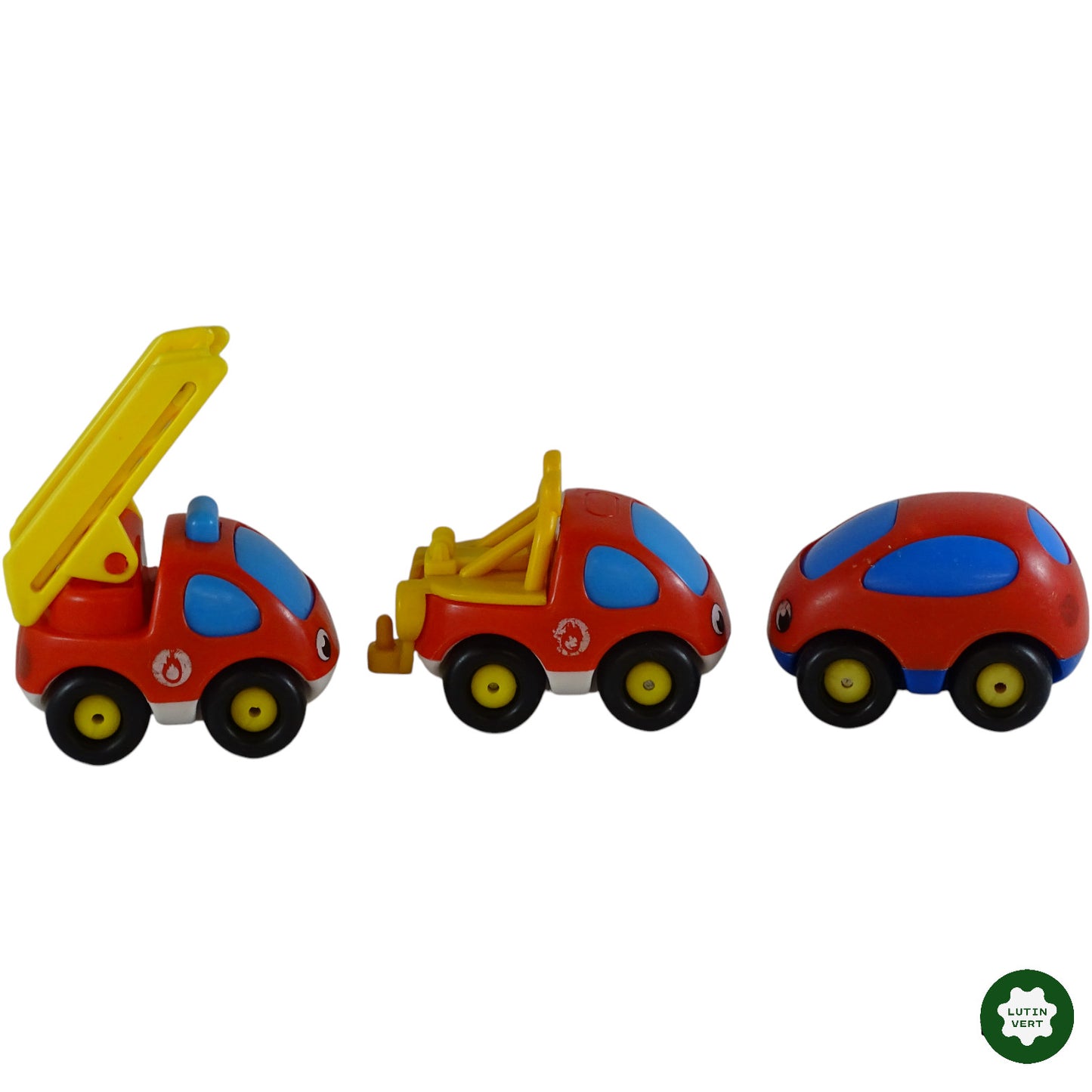 Lot de véhicules Smoby, 1 voiture, 1 dépanneuse, 1 camion de pompier d'occasion SMOBY - Dès 2 ans | Ref 8299