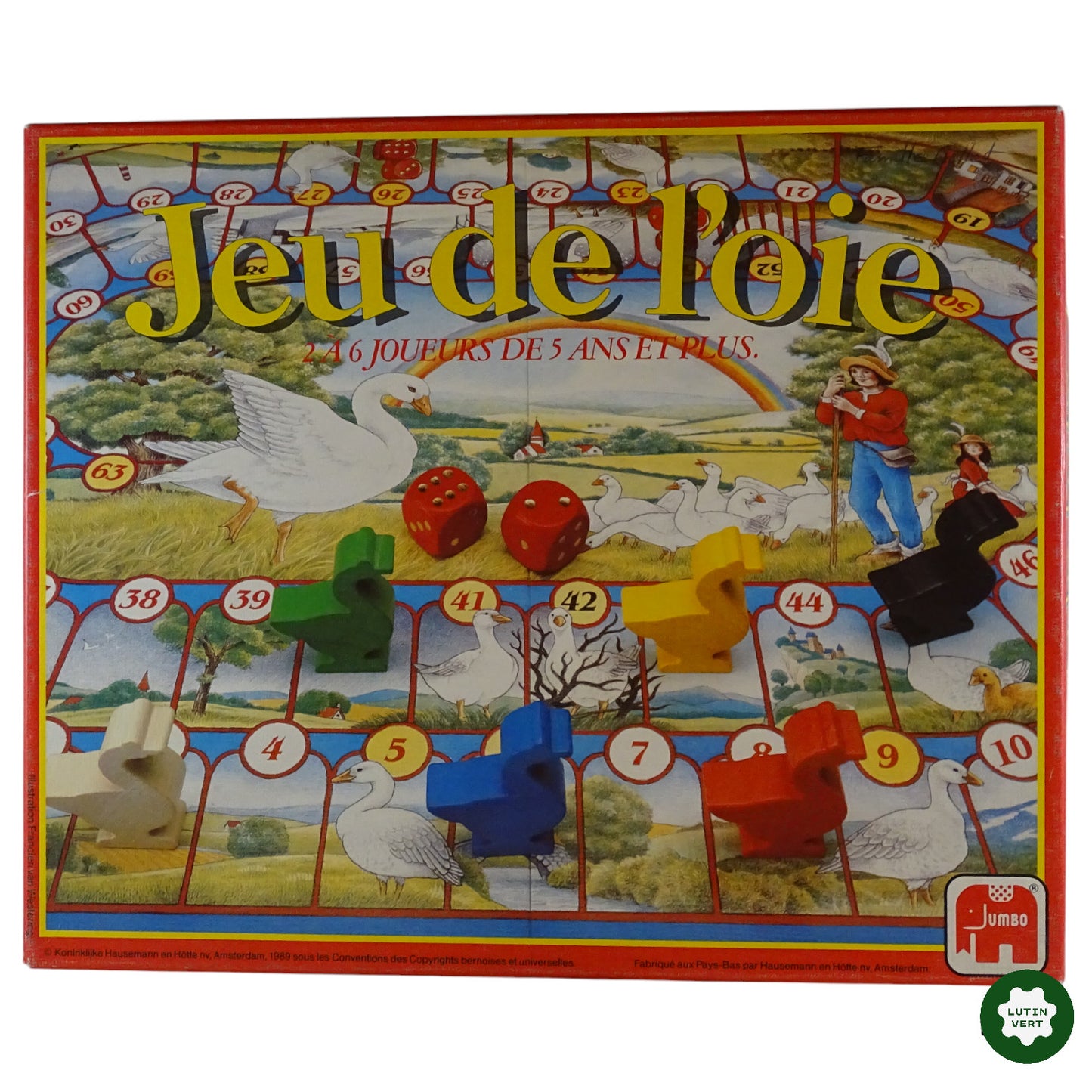 Jeu de l’oie Vintage 1989 d'occasion JUMBO - Dès 5 ans | Ref 8371