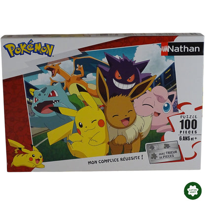 Puzzle Pokemon 100 pcs d'occasion NATHAN - Dès 6 ans | Ref 8997