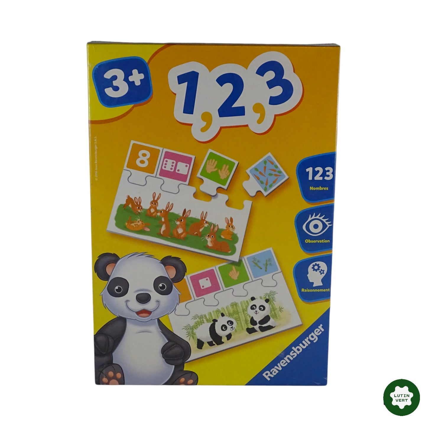 1, 2, 3  d'occasion RAVENSBURGER - Dès 3 ans | Ref 9154