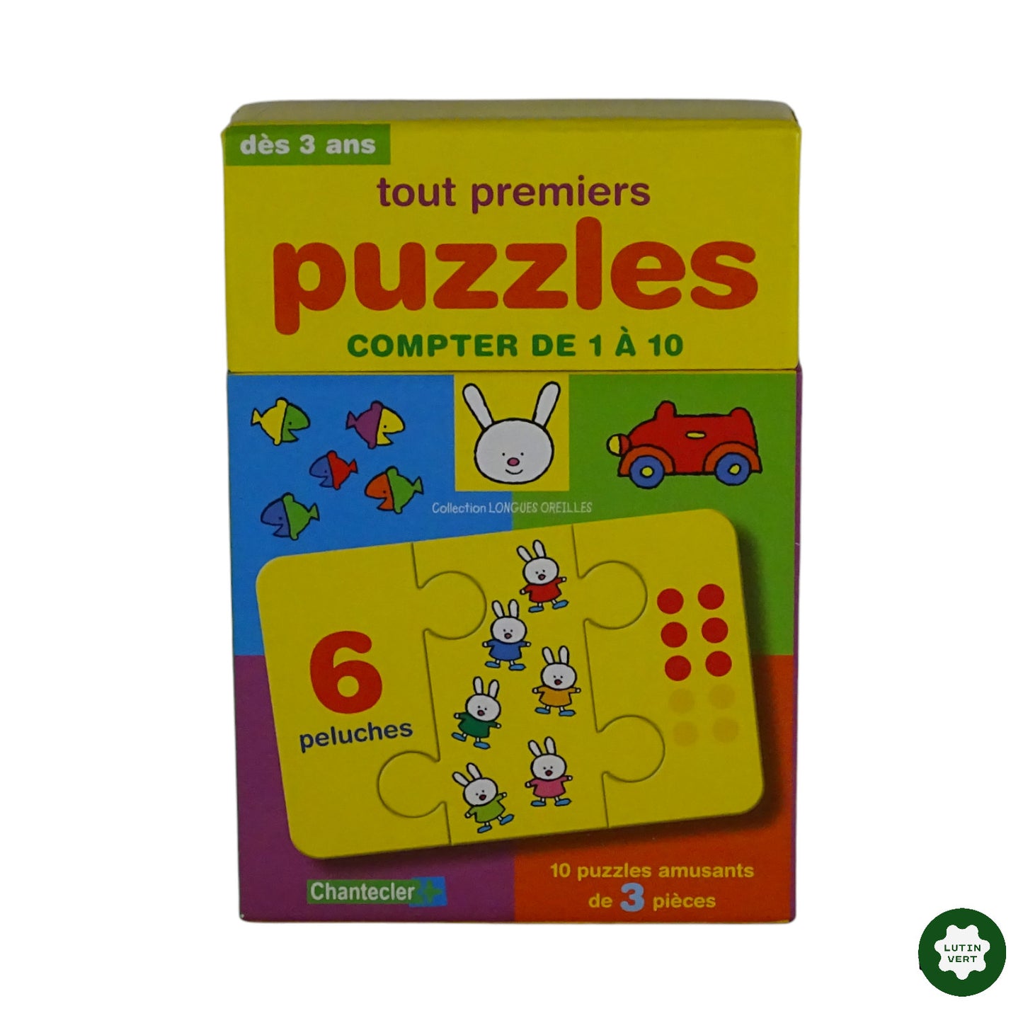 Tout premiers puzzles – Compter de 1 à 10 d'occasion CHANTECLER - Dès 3 ans | Ref 9176