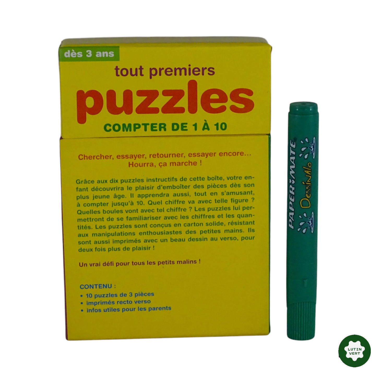 Tout premiers puzzles – Compter de 1 à 10 d'occasion CHANTECLER - Dès 3 ans | Ref 9176