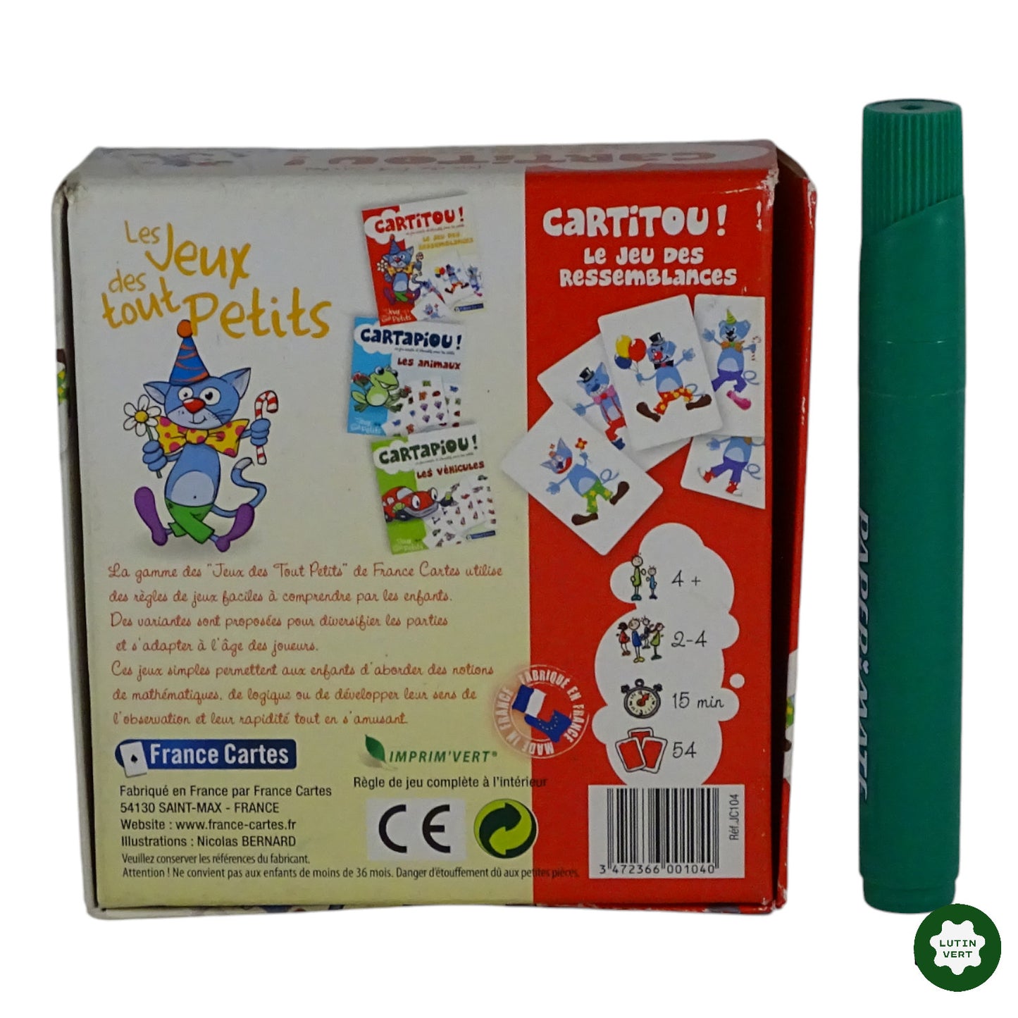 Cartitou ! d'occasion FRANCE CARTES - Dès 4 ans | Ref 9177