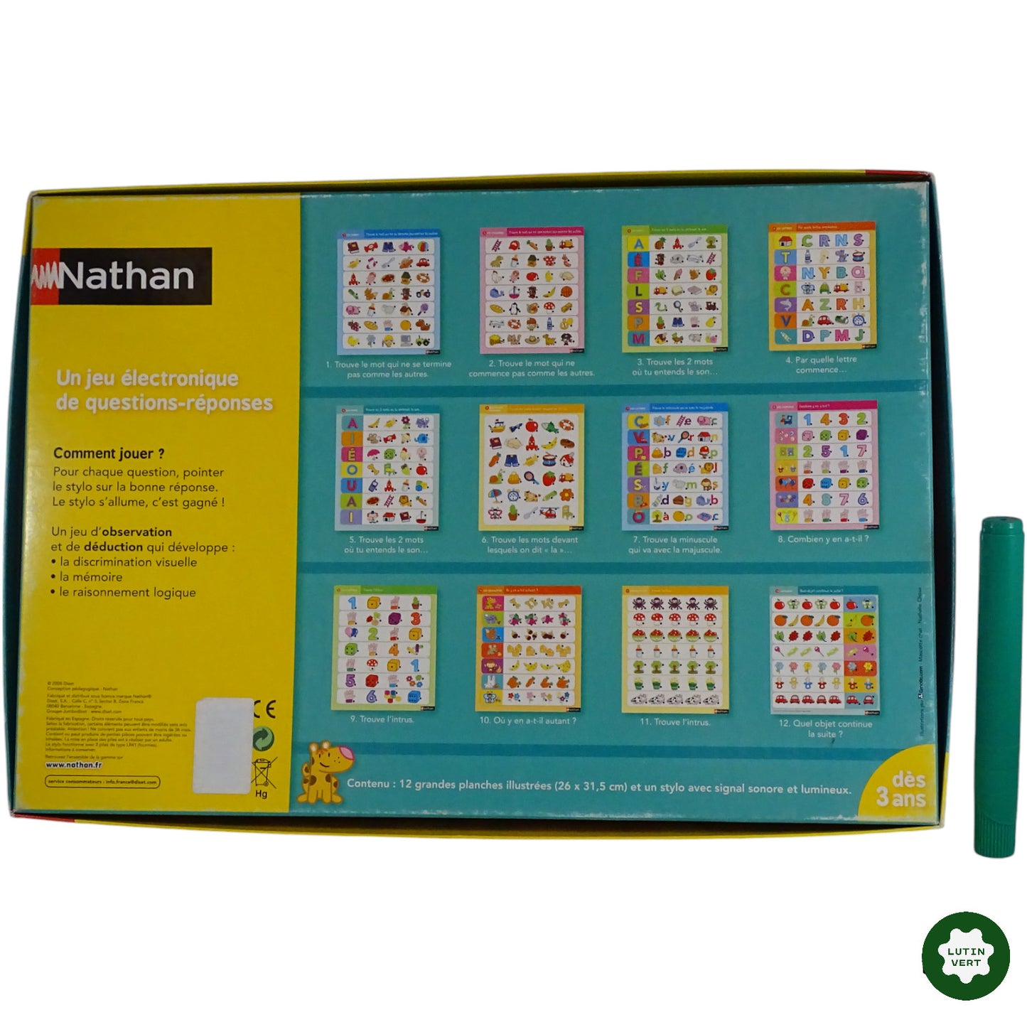 Electro lettres et chiffres d'occasion NATHAN - Dès 3 ans | Ref 9200