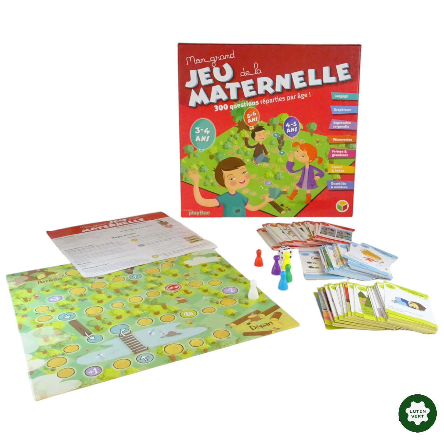 Mon Grand Jeu De La Maternelle Doccasion Oxybul Dès 3 Ans Lutin V Lutin Vert Recyclerie 