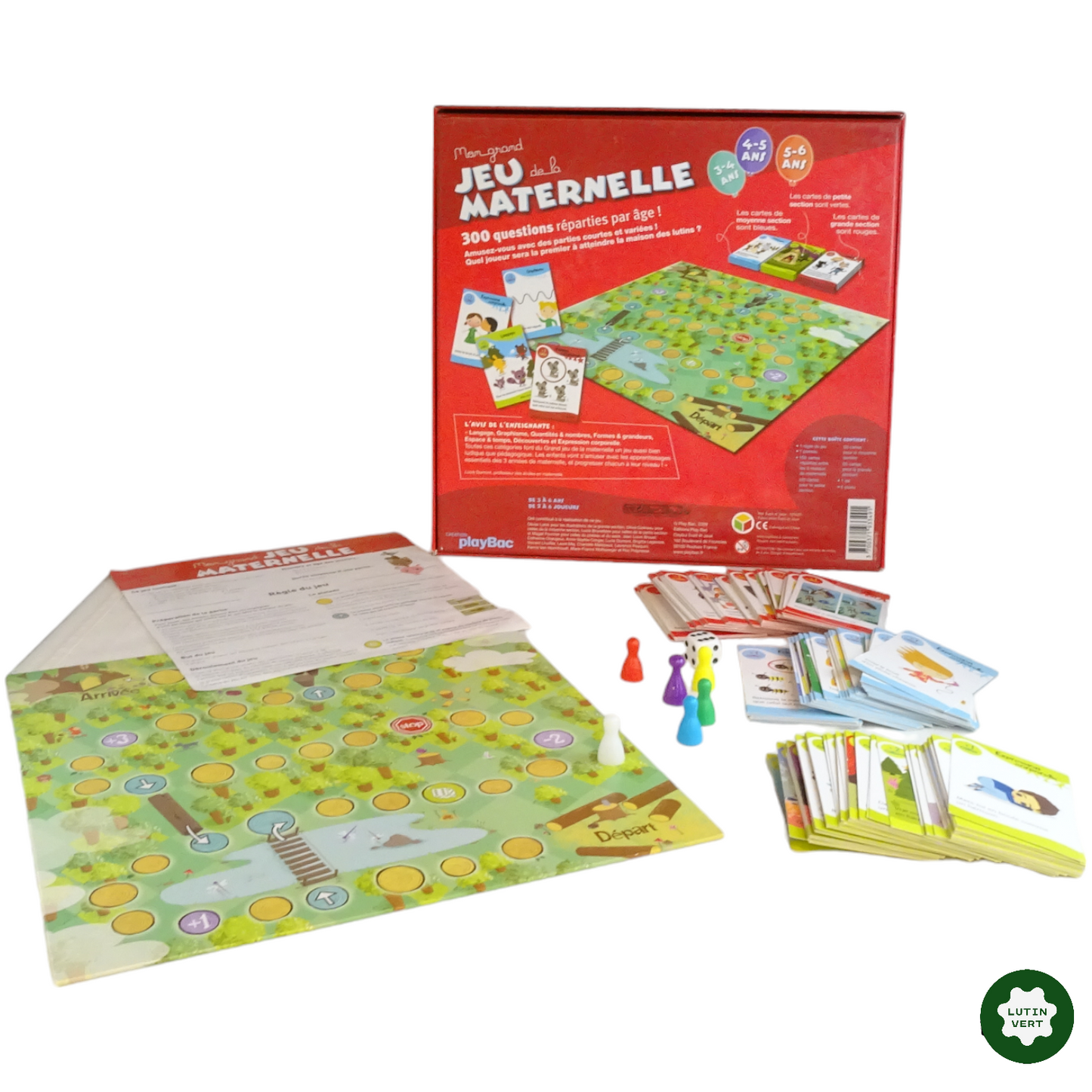 Mon Grand Jeu De La Maternelle Doccasion Oxybul Dès 3 Ans Lutin V Lutin Vert Recyclerie 