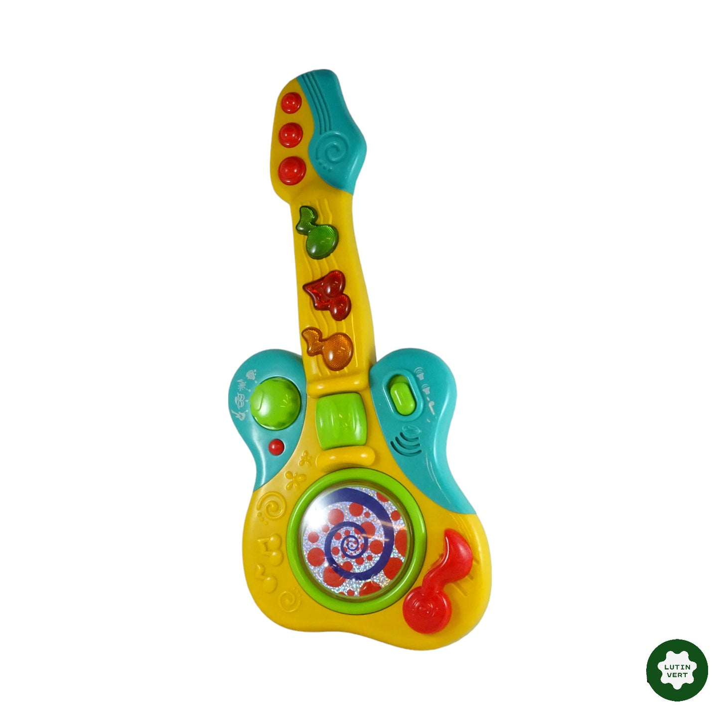 Guitare multi-activités d'occasion AUCHAN A- Dès 3 ans | Lutin Vert