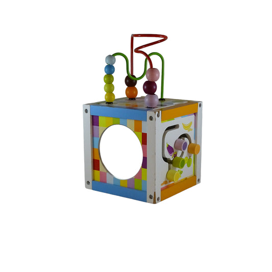 Multi jeux d’éveil cube en bois d'occasion JANOD - Dès 3 ans | Lutin Vert